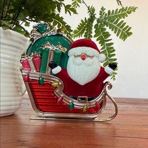 Bath & Body Works Santa Sleigh with Red and Green Accents